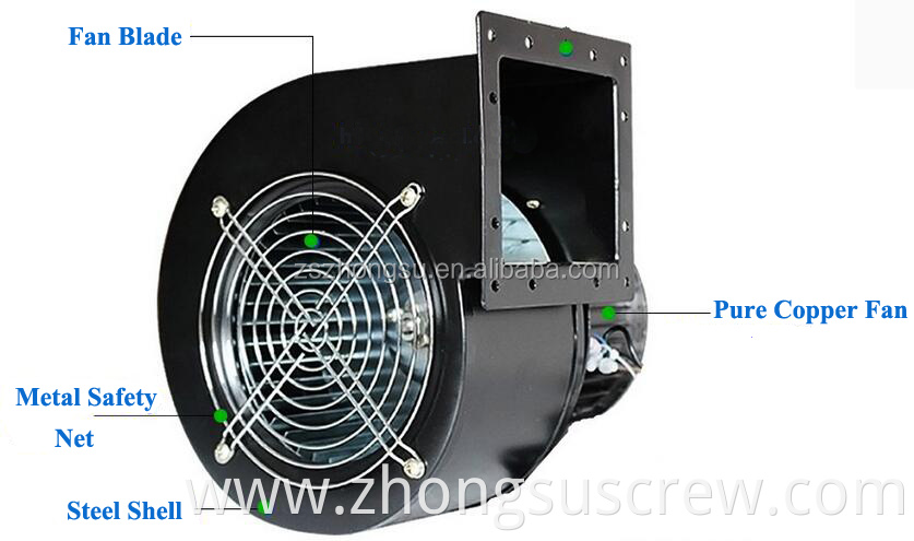 180W,250W,370W,550W Centrifugal air blower fan for extrusion